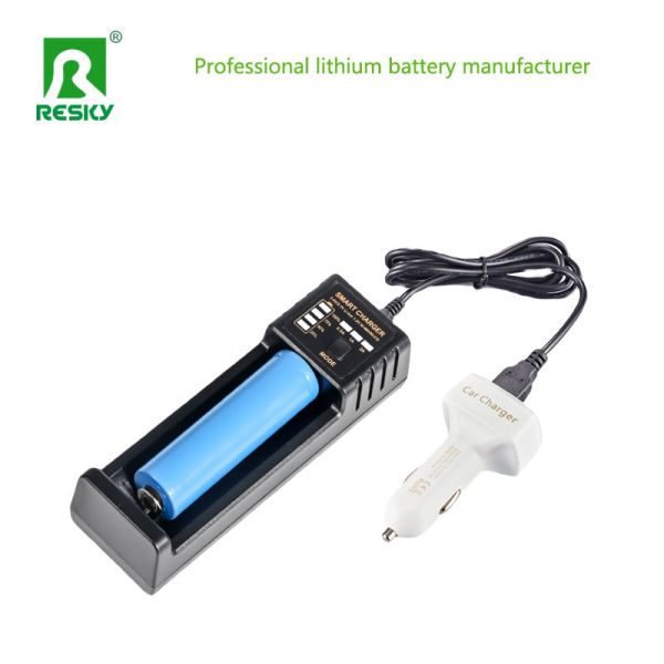 18650 26650 21700 Li-ion Battery USB Charger Single Slot Smart Rechargeable 4.2V