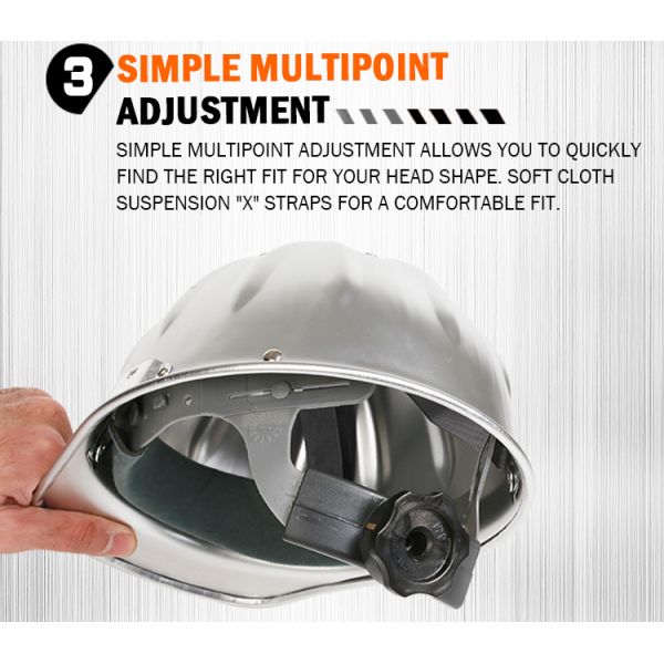 Kseibi V Model Aluminium Hard Hat Safety Helmet for Welding