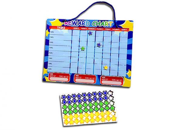 16"x12" Magnetic Whiteboard Chore Reward Chart w/Dry Erase for 3 Kids