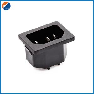 China R14-A-1AB4 Panel Mount Screw Secure 3 PIN IEC Electrical Plug Copper C14 AC Power Socket on sale