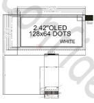 Customize OEL1M4213 W E Parallel 4 SPI IIC 2.42" OLED Display Module