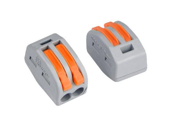 Quality Spring Lever Reusable Wire Connector Adapter 32A 2 Way Conductor for sale
