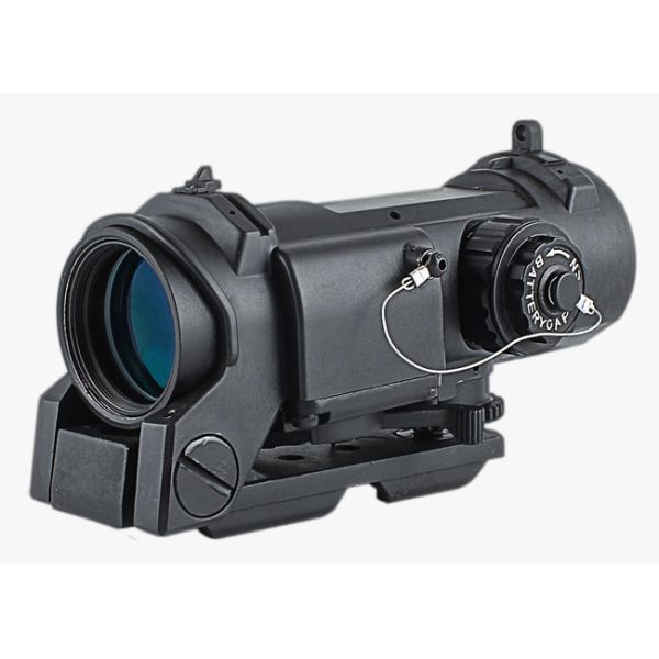 Black 4X32 F Tactical Rifle Scope Red Illuminated 11 Levels Brightness For Air Soft Riflescopes