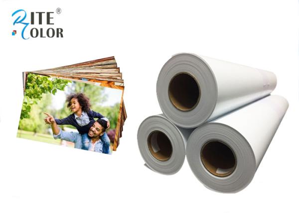 Quality Smooth 190gsm Resin Coated Photo Paper , Large Format Silky Photo Paper For Inkjet Printer for sale