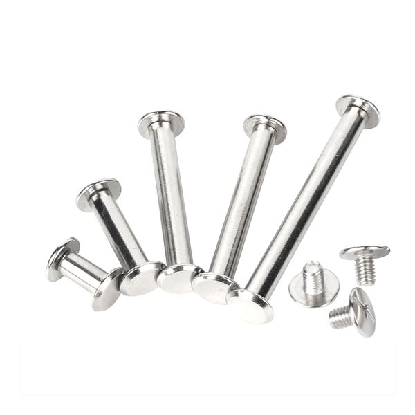 Brass 2mm 4mm 5mm Male And Female Binding Post Chicago Screw Account Book for Leather