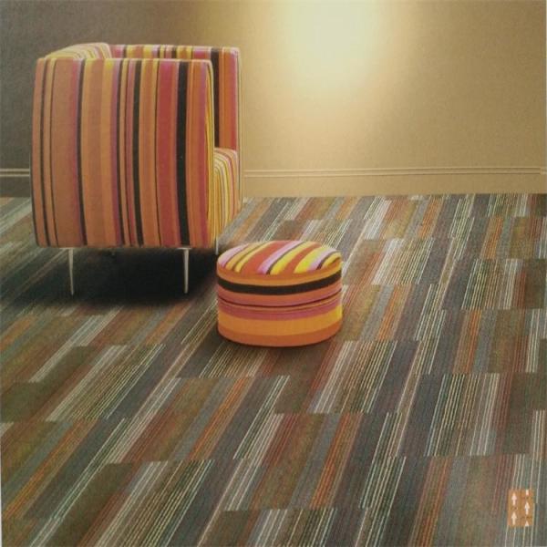 Quality Tufted multi level loop 65%unicolor 35%invista nylon 6 carpet tile for sale