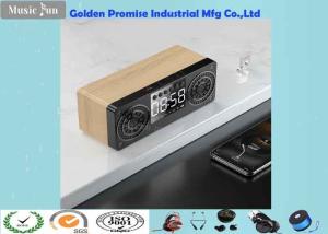 China 50mm Dual Portable Bluetooth Speaker With Clock Display 1200mA Battery on sale