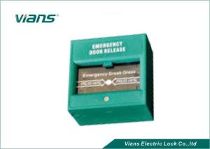 China Green Emergency Door Release Break Glass , Manual Alarm Call Point Single Pole on sale