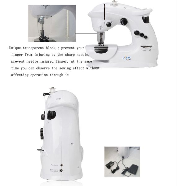 Lock Stitch Multi-function Mini Domestic T-shirt Sewing Machine UFR-403 with Retail