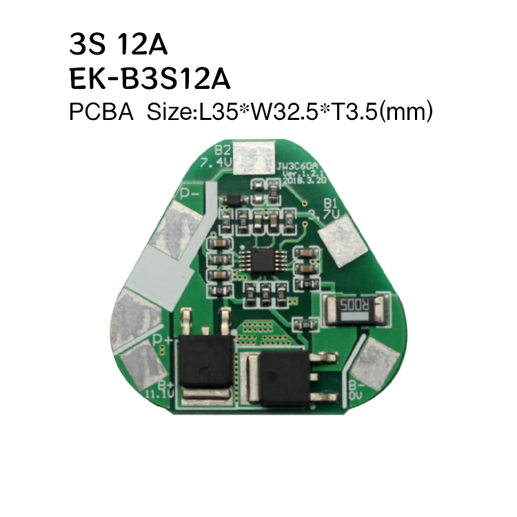 Electric Drill Ternary Lithium Battery BMS Board With Peak Starting Current 60A