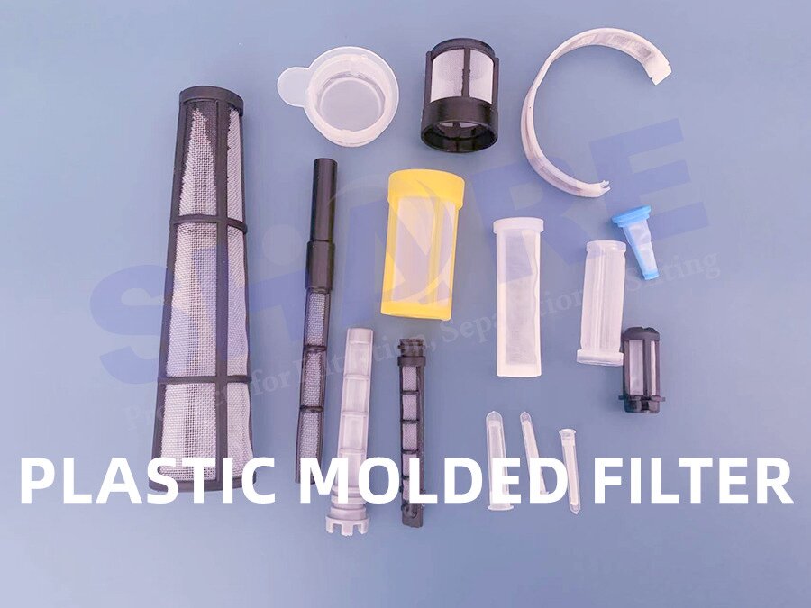 mesh insert injection moulded filter