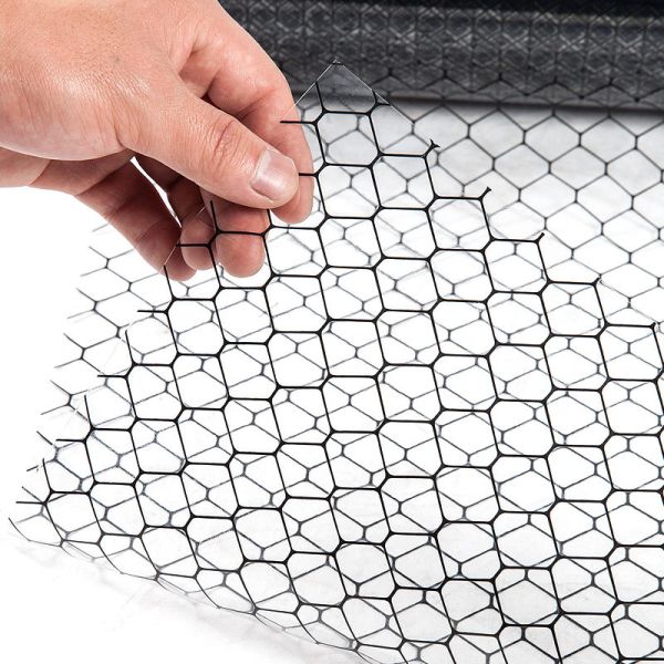 Strong Practicability ESD Grid Curtain Permanent Properties Antistatic PVC