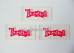 China New transparent badges custom soft pvc silicone cheap logo badges for clothing bags hat shoes custom on sale