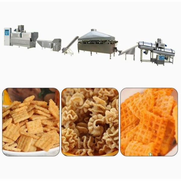 Automatic Fried Extrusion Food 3D Snack Pellet Machinery