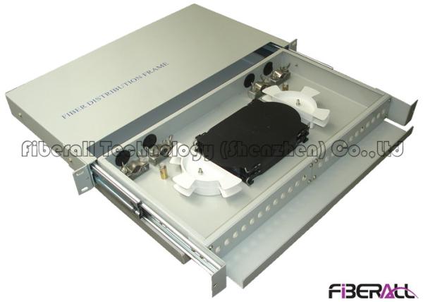 Quality 24 SC Simplex Port Fiber Optic Patch Panel With Sliding Out Drawer Internal Use for sale