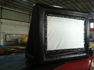 Wholesale Rent Black Outdoor PVC Inflatable Outdoor Movie Screen For Advertising from china suppliers