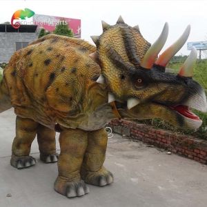 Wholesale Two Adult Triceratops Dinosaur Costume from china suppliers