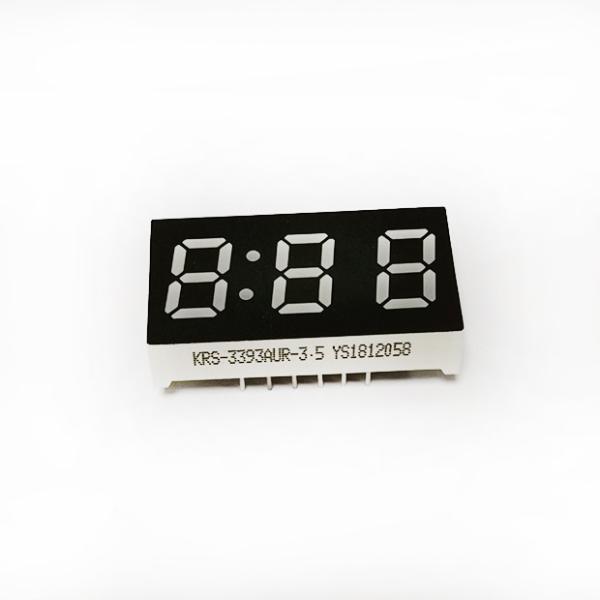 Quality 3 Digit 0.39inch Clock LED Display Common Anode 7 Segment Red Color for sale