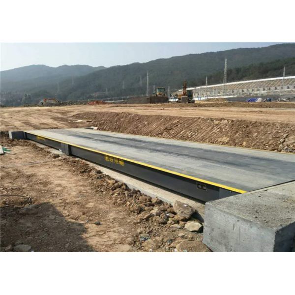 60 Ton Rated Load Truck Weighbridge 10mm Thickness Perfect Detection Means