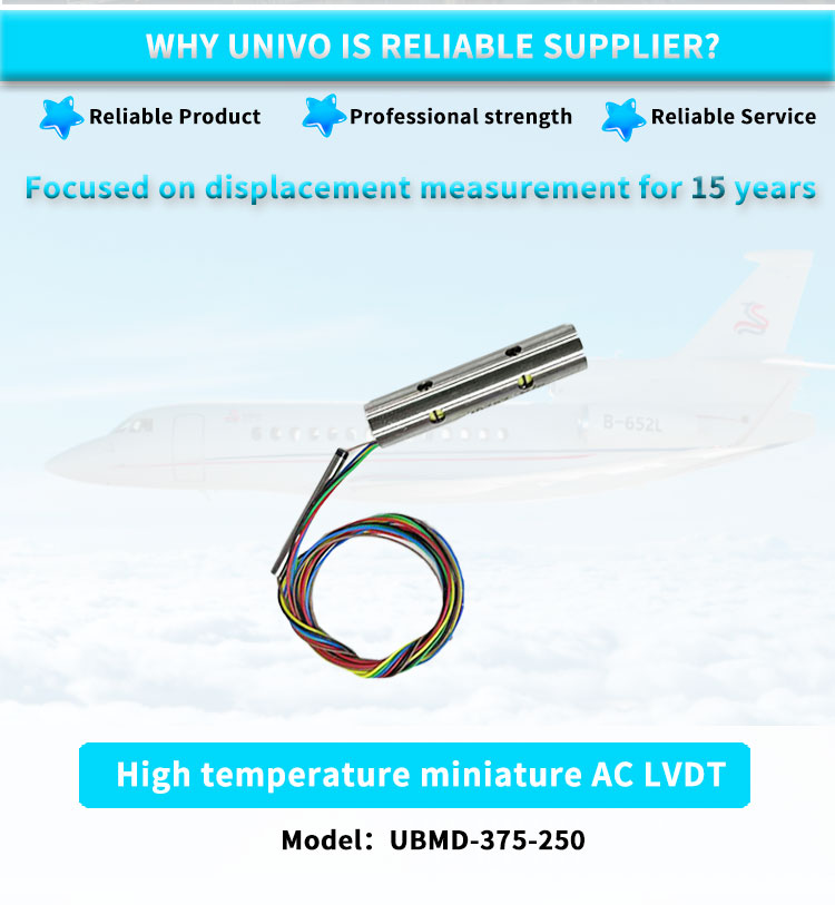 UM-375-250 LVDT High Precision Micro Linear Displacement Sensor Mounting Type LVDT