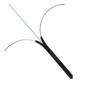 China 2*3mm 1 Core FTTH Drop Cable GJXH G657A 1F Fiber Drop Cable on sale