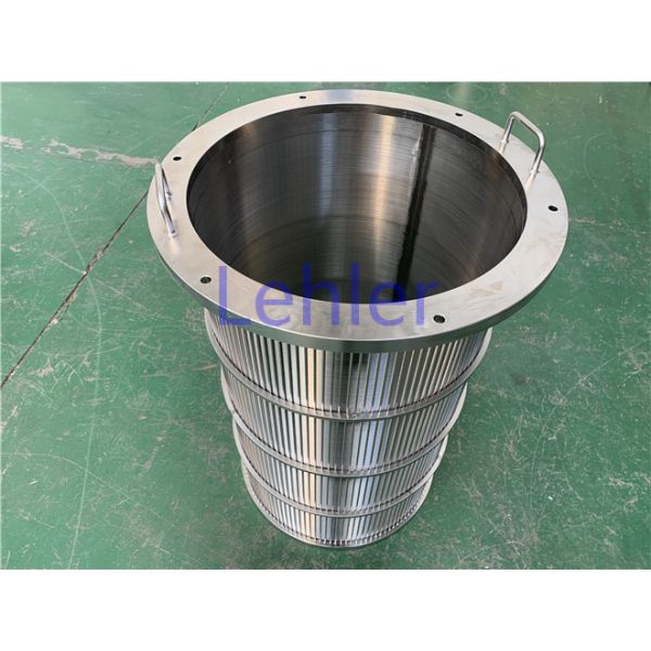 Spiral Wedge Wire Filter Elements For Solid - Liquid Separation / Plastics Extrusion