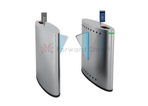 QR Code Reader Swing Half Height Flap Barrier Turnstile