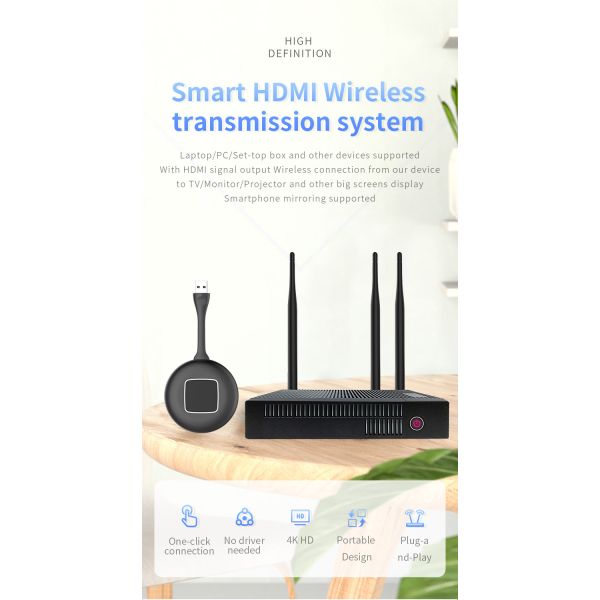 Dual Output HDMI VGA Wifi Presentation System BYOD For Meeting Room