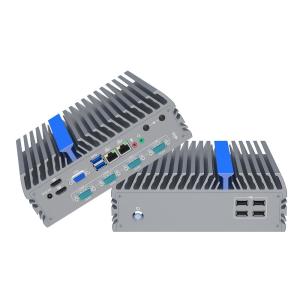 Wholesale X86 Fanless Industrial Computers I7 I5 I3 2 Rs232 8 Usb Linux from china suppliers