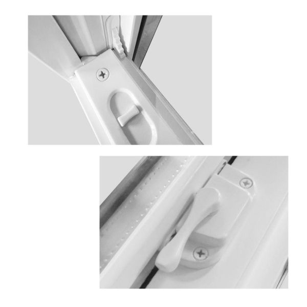 Aluminium Vertical UPVC Single Hung Window Grill Design For Ranch Home