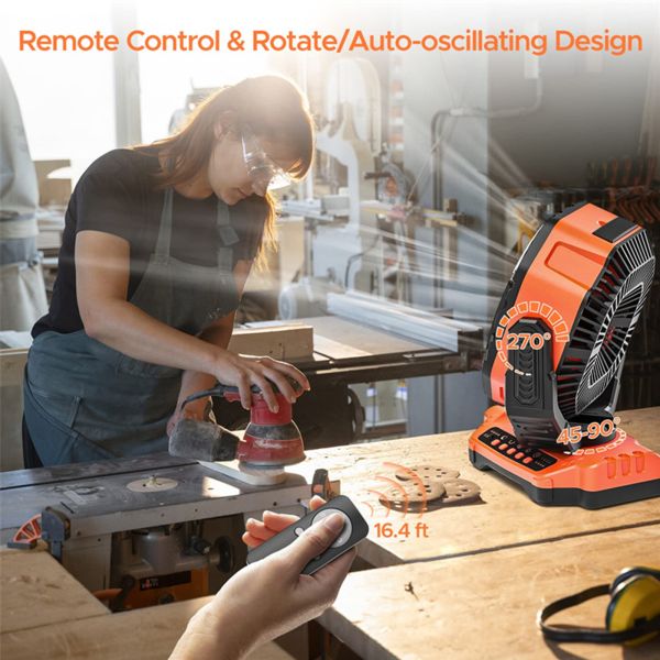 Socool Fan 40000mAh Outdoor Camping Remote Fan Rechargeable Battery Included Versatile Personal Fan With 5 Speed Levels