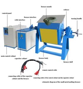 Wholesale Industrial Intermediate Frequency 45KW Induction Melting Furnace Bronze Brass Alloy from china suppliers