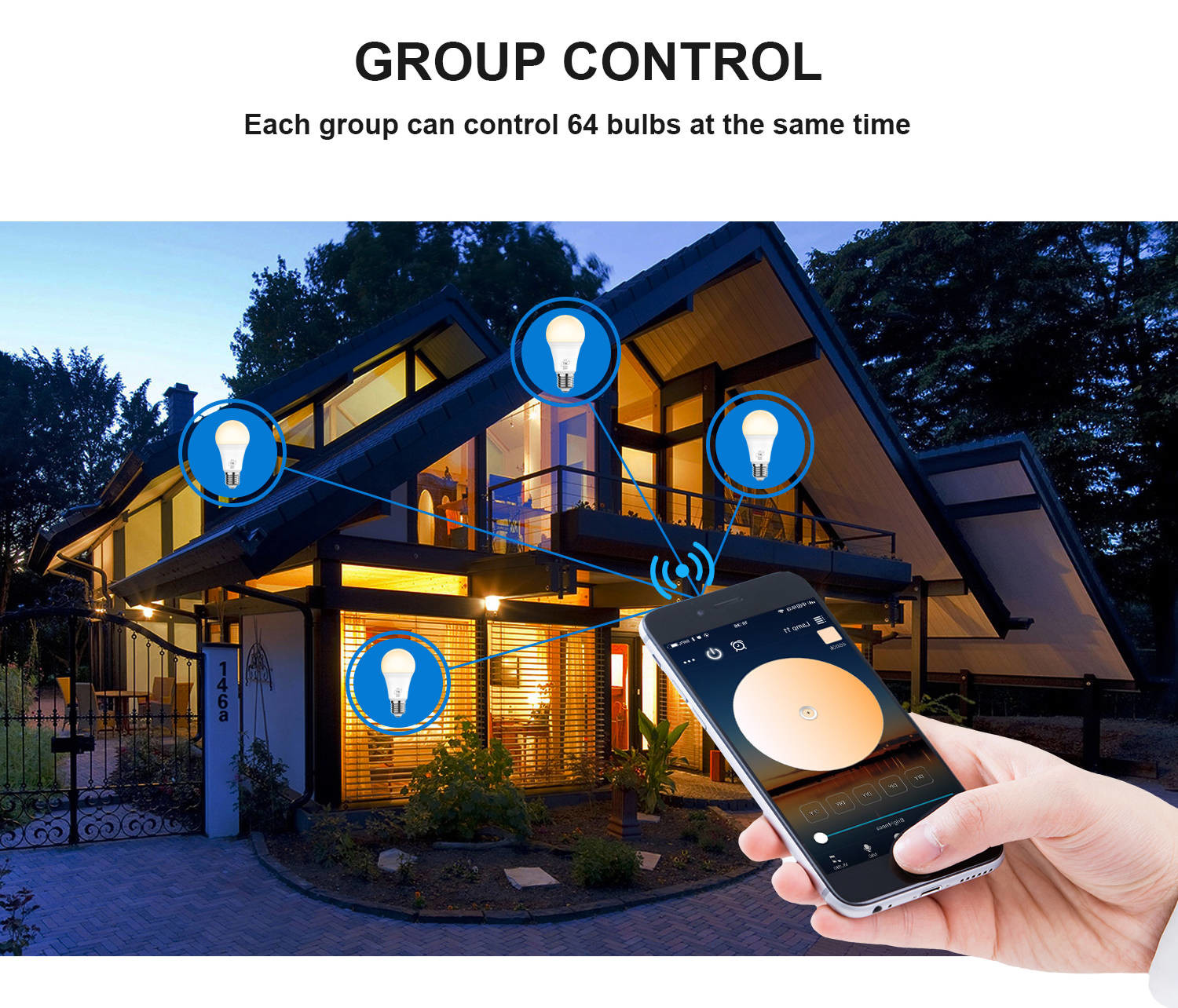 Bluetooth Light Bulb Mesh Network Group Control Smart Led Home Decoration