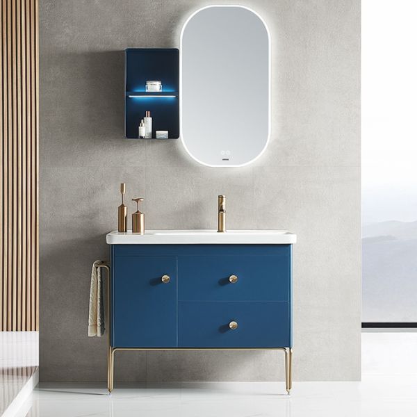 ARROW APGM10L3250 Tall Modern Bathroom Cabinets Solid Wood With Intelligent Mirror LED