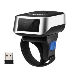China 1200mAh CCD 2D Image Wearable Bluetooth Barcode Scanner on sale