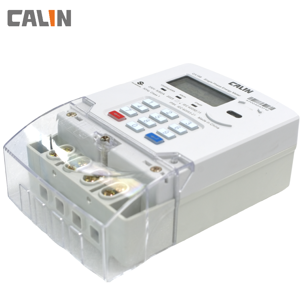 Wholesale Single Phase STS Prepaid Electricity Meter BS footprint Extended terminal cover steady broad voltage range from china suppliers