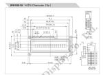 16*1 Character Monochrome SPI Interface Wide Temperature VATN LCD Module