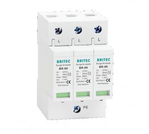 China BR-80 3P Surge Protection Device Tuv Ac Surge Arrester Power Surge Protector on sale