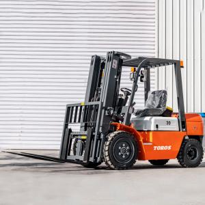 China 2500kg Warehouse Forklift Truck Power Steering Heavy Duty Fork Trucks on sale