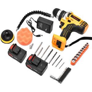 Wholesale 43N.M Handheld Power Drills 21V 3/8in Combi Impact Cordless Drill For Home Use from china suppliers