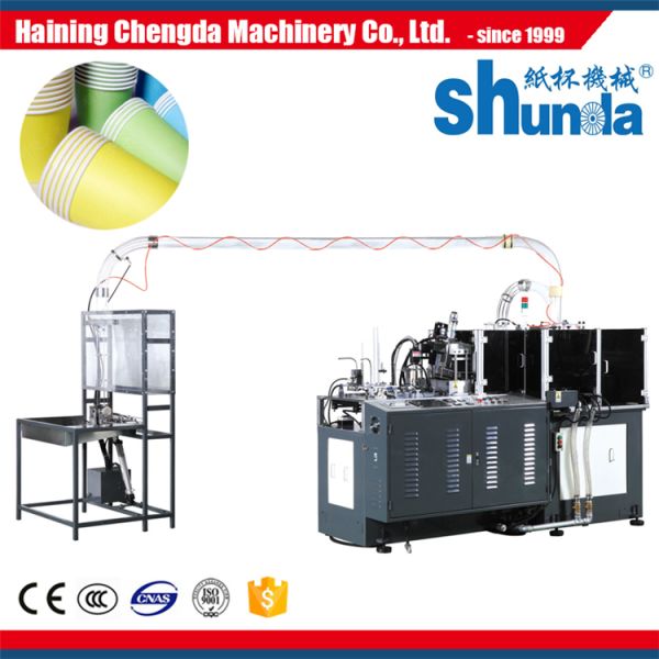 Ultrasonic Automatic Paper Cup Machine 220v / 380v With Hot Air System