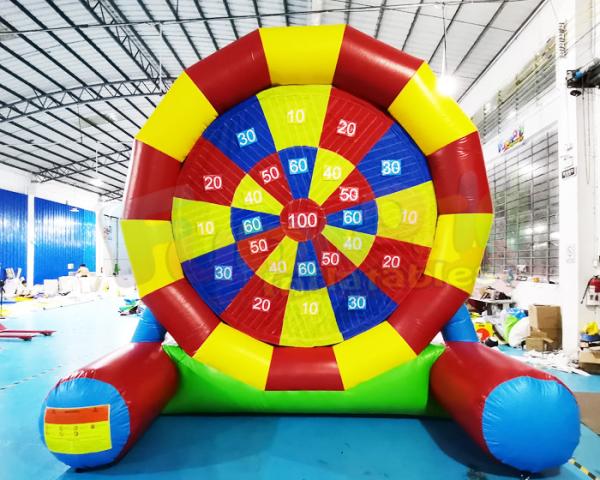 Quality Party Interactive Game Colorful Inflatable Football Goal For Backyard for sale