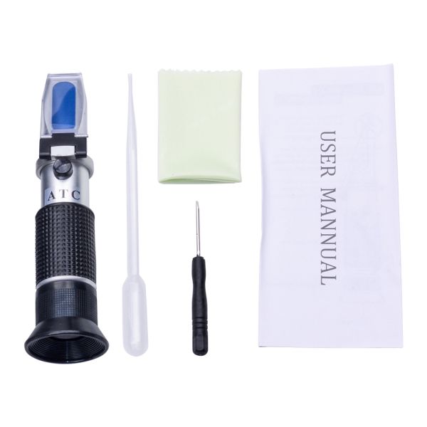 4 In 1 Engine Fluid Glycol Antifreeze Refractometer Freezing Point Car Battery Hand Held