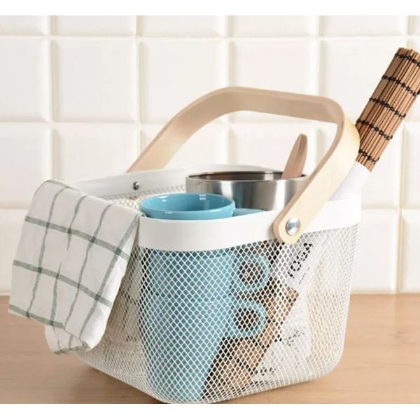Steel Organizer Iso Wire Mesh Basket Plain Weave