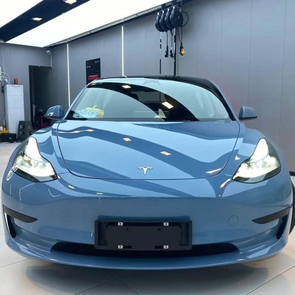 1.52x16m Daytona Shore Blue High Gloss Color Ppf Film Self Healing Color Shift Car Wrap