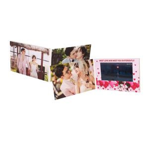 Wholesale Personalized names LCD wedding photo album video for LCD video greeting card invitation from china suppliers