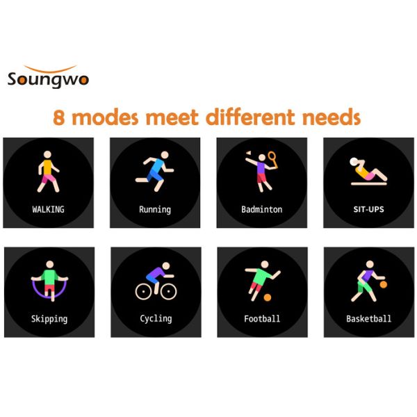 10m Operating Bluetooth IOT Devices Heart Rate Blood Pressure Oxygen Watch 1.09inch