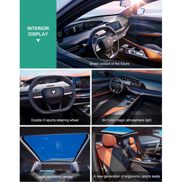 Changan UNI-V 1.5T 188HP L4 ABS Gasoline Car 4680*1838*1430mm Environmentally Friendly