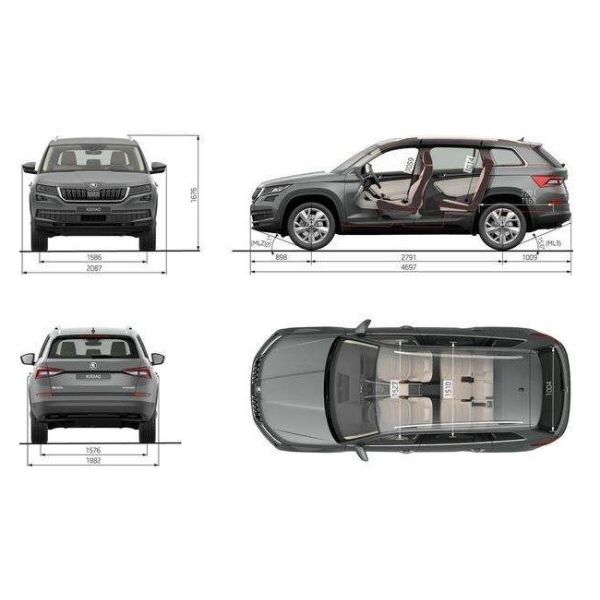 Volkswagen Tiguan OEM Style Vehicle Running Boards for Skoda New Kodiaq 2017