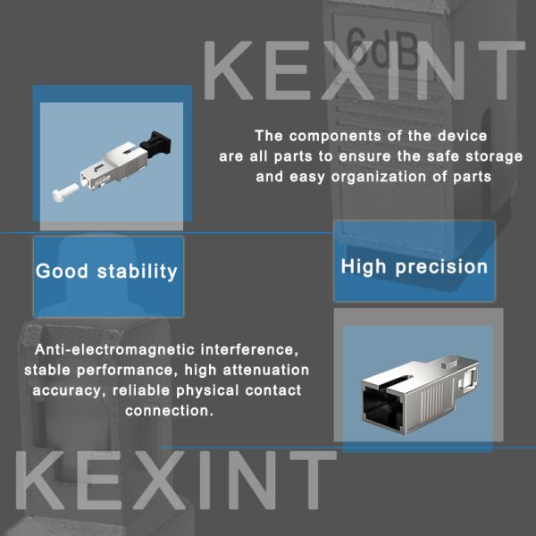 5DB Fiber Optic Attenuator Female To Male 6db Testing Equipment Support
